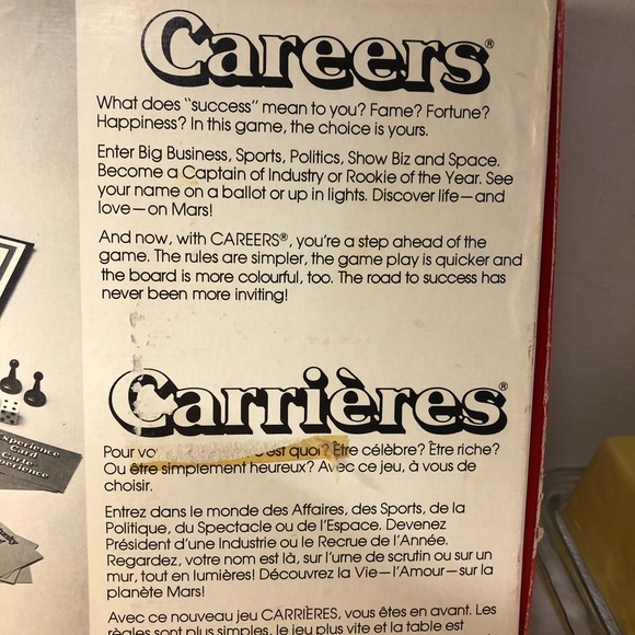 Careers Board Game 1979 COMPLETE French & English Parker Brothers - Picture 6 of 12